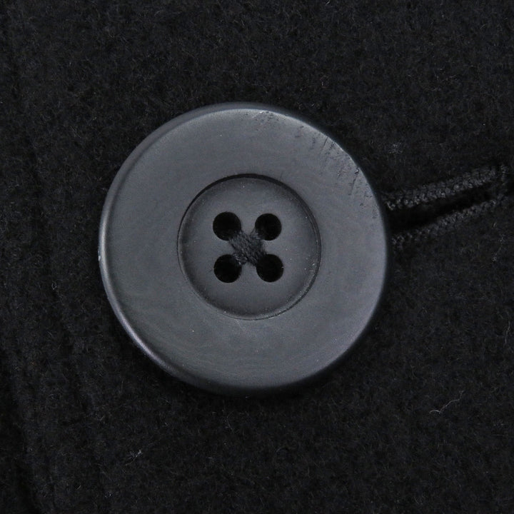 Great Rick Owens Chester coat Double breasted black Virgin wool mens 46
