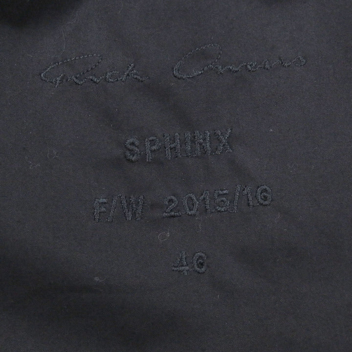 Great Rick Owens Chester coat Double breasted black Virgin wool mens 46