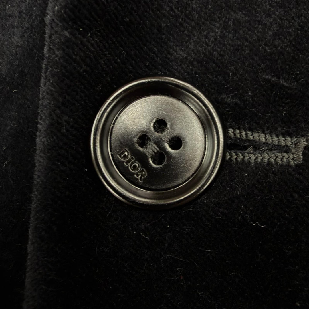 Excellent DIOR tailored jacket black cotton mens 48 923C216A4542