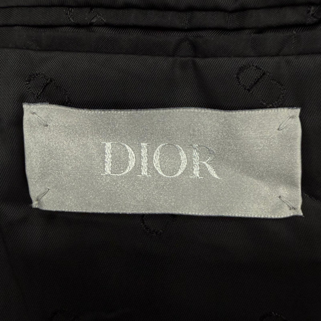 Excellent DIOR tailored jacket black cotton mens 48 923C216A4542