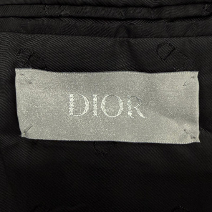 Excellent DIOR tailored jacket black cotton mens 48 923C216A4542