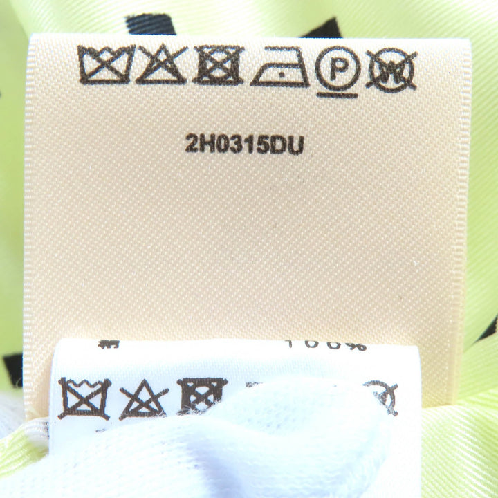 Pristine HERMES skirt HARNAIS DE COUR twill laine white silk Women 36 2H0315DU