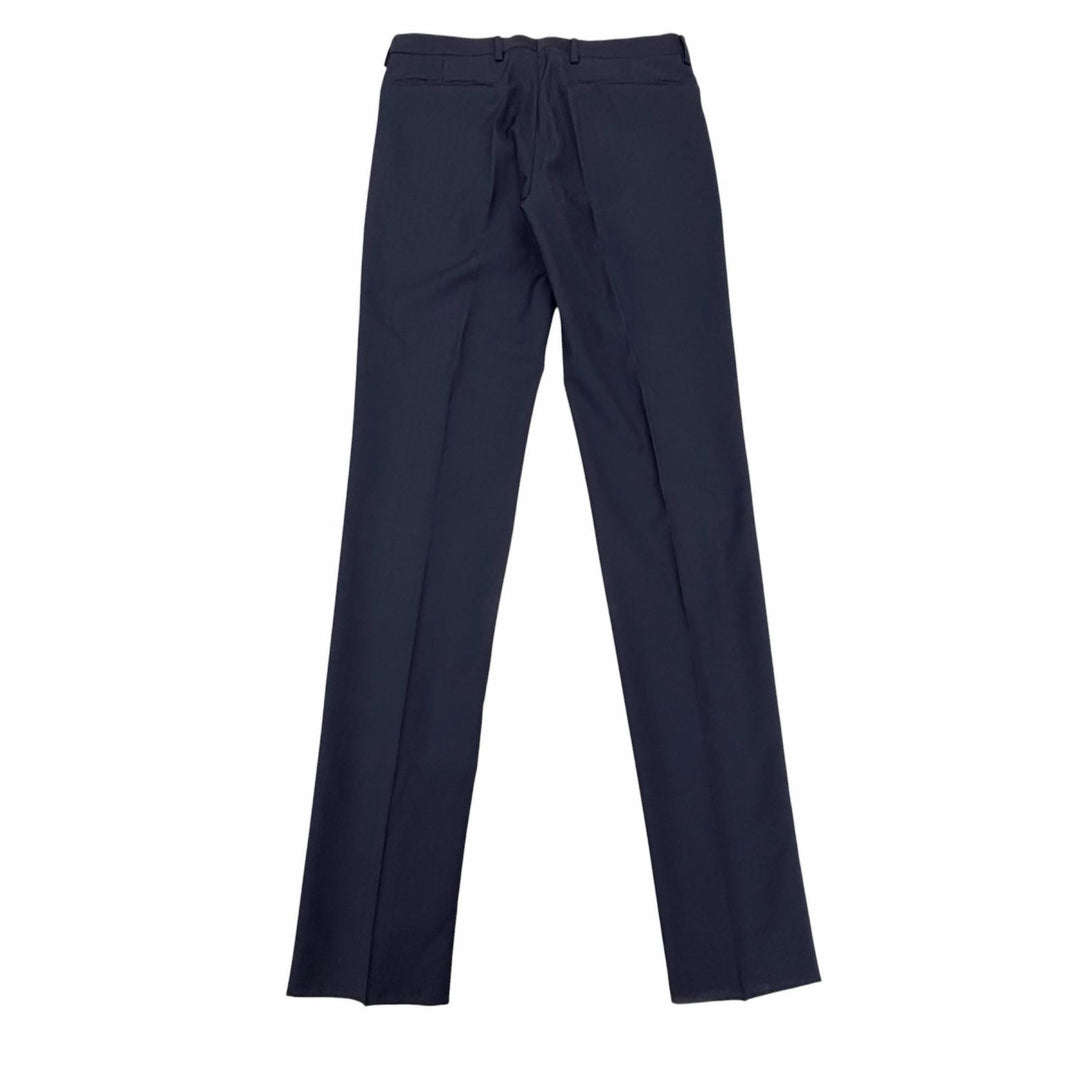 Pristine DIOR slacks Center press pants Navy wool mens 46