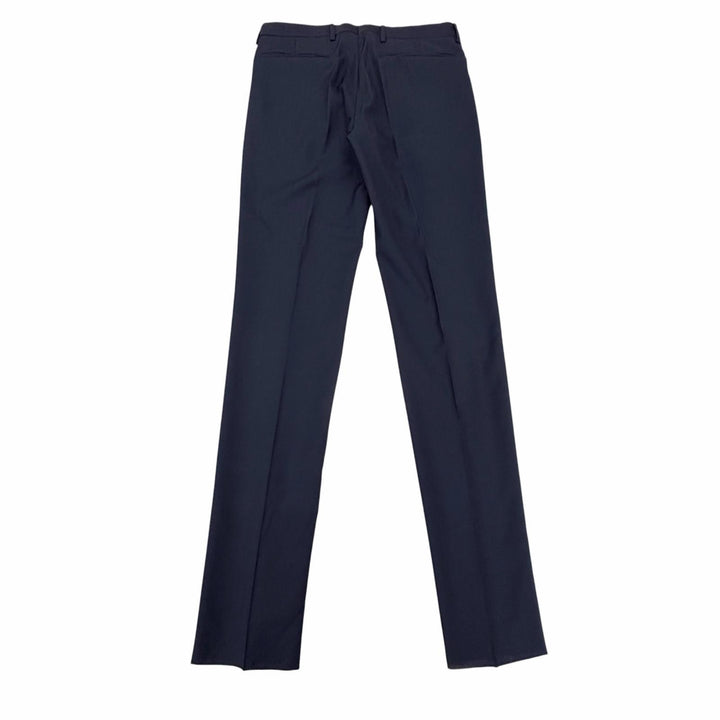 Pristine DIOR slacks Center press pants Navy wool mens 46
