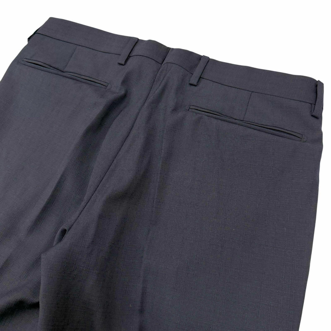 Pristine DIOR slacks Center press pants Navy wool mens 46