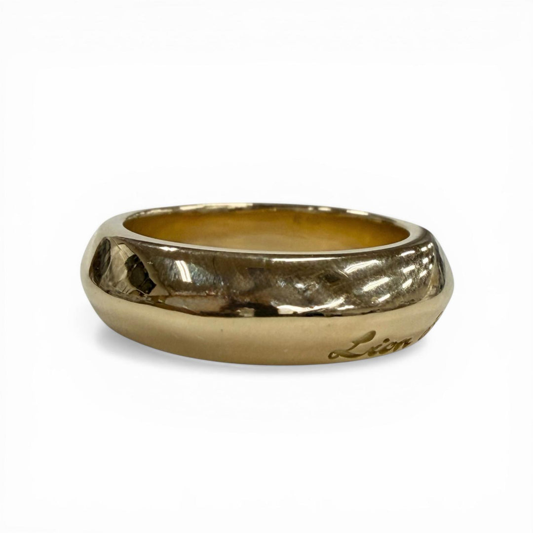 Excellent LION HEART Ring gold 18K mens