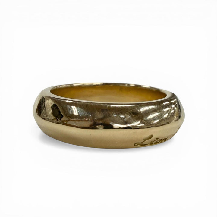 Excellent LION HEART Ring gold 18K mens