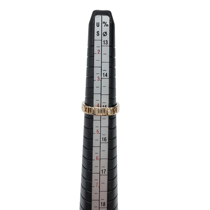 Excellent TIFFANY&Co. Ring ring Pierced Atlas 4P Diamond Ring Pink gold