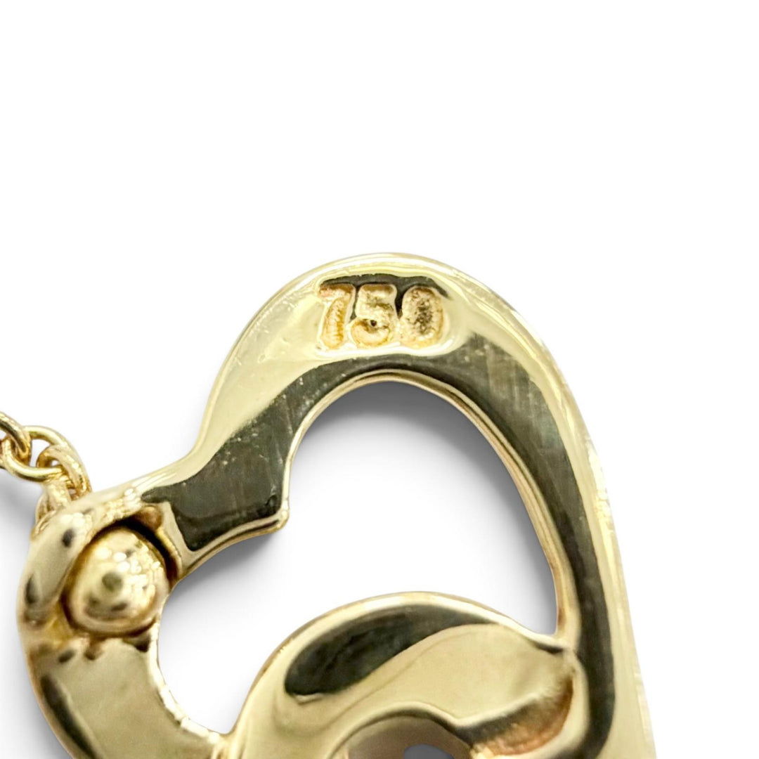 Excellent TIFFANY&Co. Necklace Triple Heart Necklace 750(YG) K18(YG) Yellow Gold