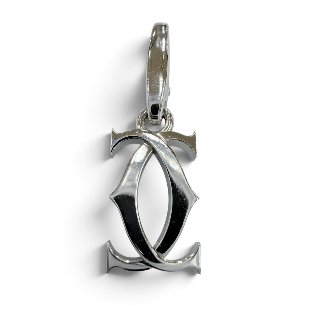 Excellent Cartier Pendant top 2C charm White gold 750 Women BR1846