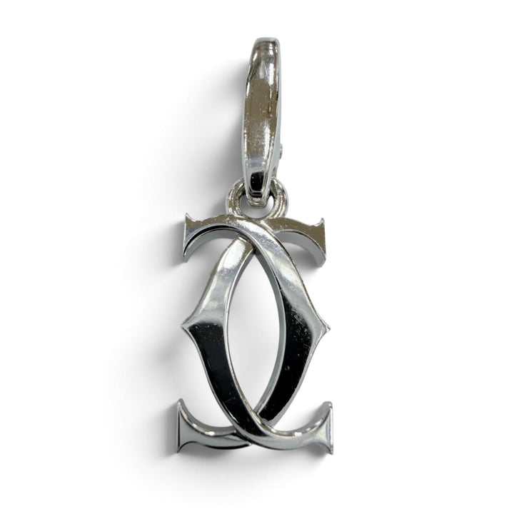 Excellent Cartier Pendant top 2C charm White gold 750 Women BR1846