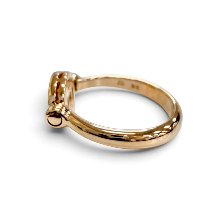 Excellent BVLGARI Bvlgari Bvlgari Flip Ring, 1P Diamond, 750 (PG) Pink gold 56