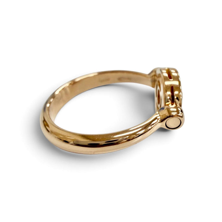 Excellent BVLGARI Bvlgari Bvlgari Flip Ring, 1P Diamond, 750 (PG) Pink gold 56