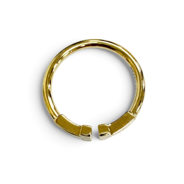 Excellent TIFFANY&Co. Ring ring T wire ring 750(YG) Yellow Gold 750 Women