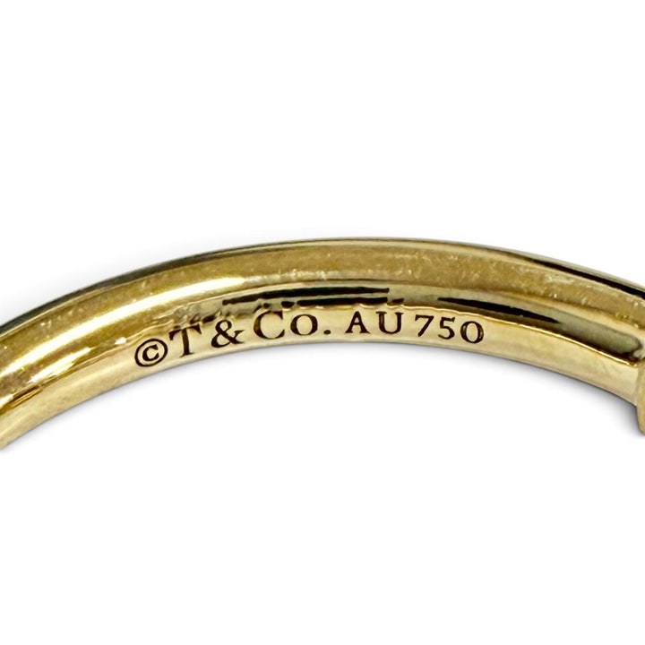 Excellent TIFFANY&Co. Ring ring T wire ring 750(YG) Yellow Gold 750 Women