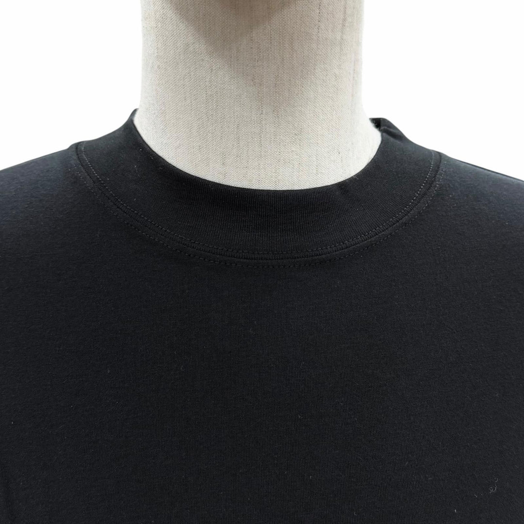 Pristine BALENCIAGA Long-sleeved T-shirt black cotton Women L 773285