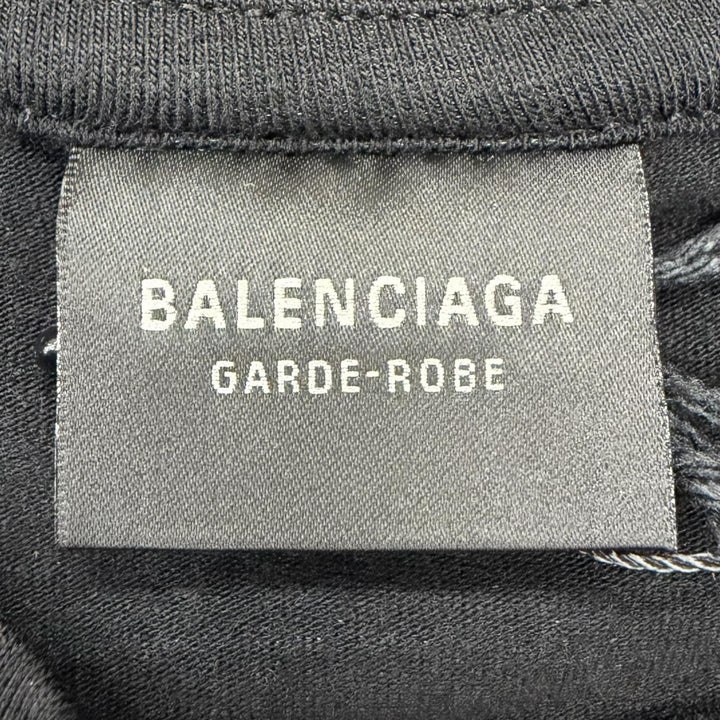 Pristine BALENCIAGA Long-sleeved T-shirt black cotton Women L 773285
