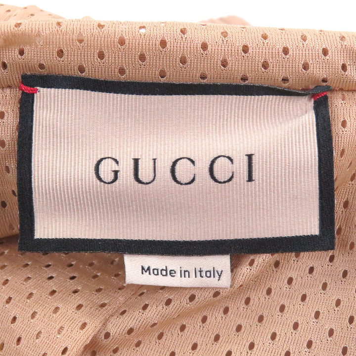 Pristine GUCCI Blouson GG Jersey Zip Hoodie Custom Jacket beige