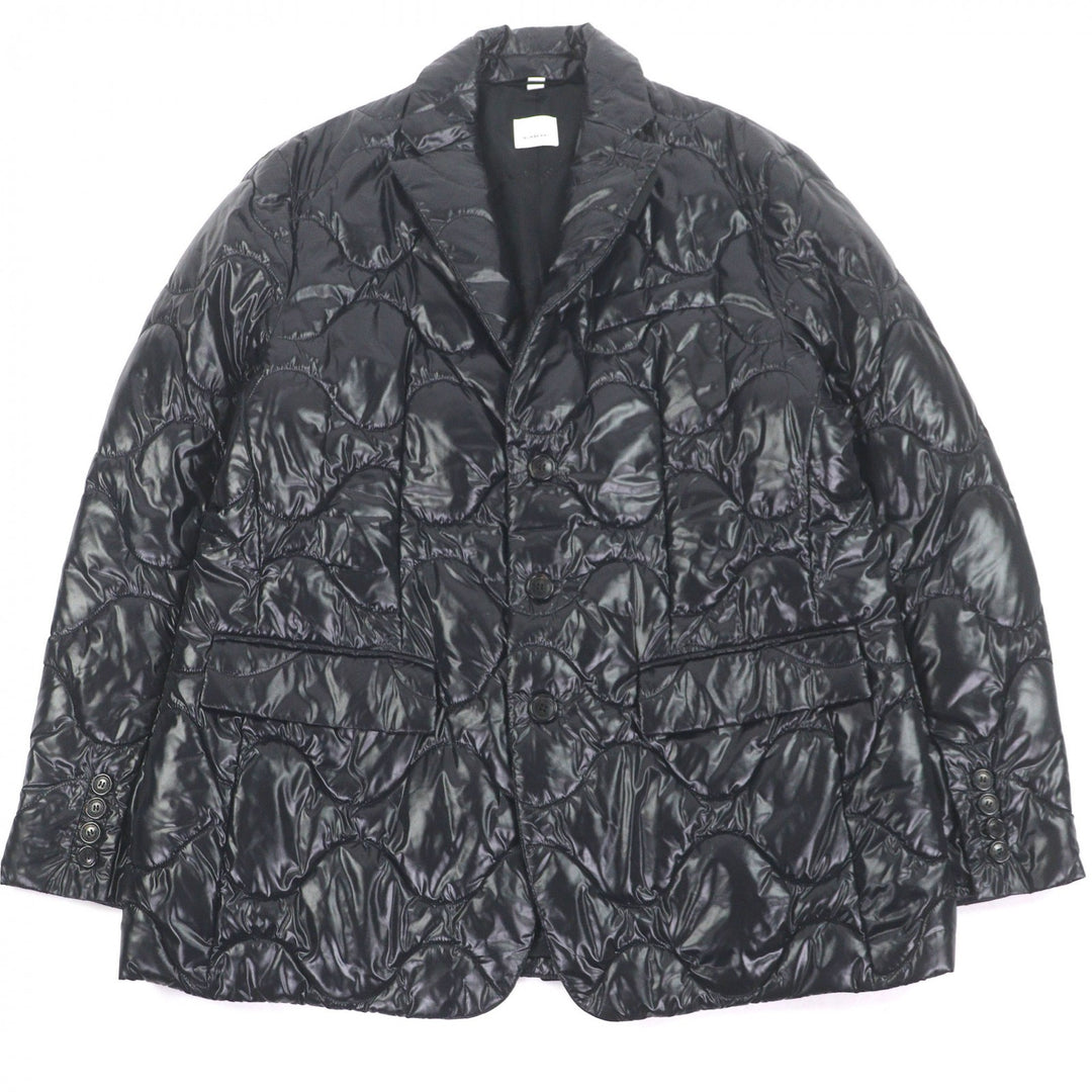 Excellent BURBERRY Jacket Logo buttons, tailored style, padded, quilted. black