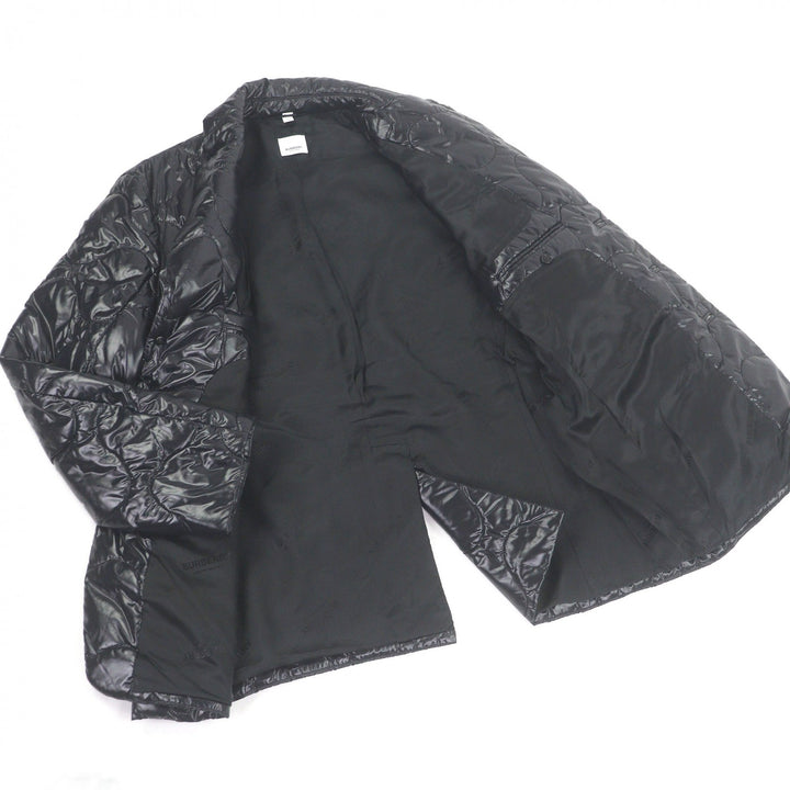 Excellent BURBERRY Jacket Logo buttons, tailored style, padded, quilted. black