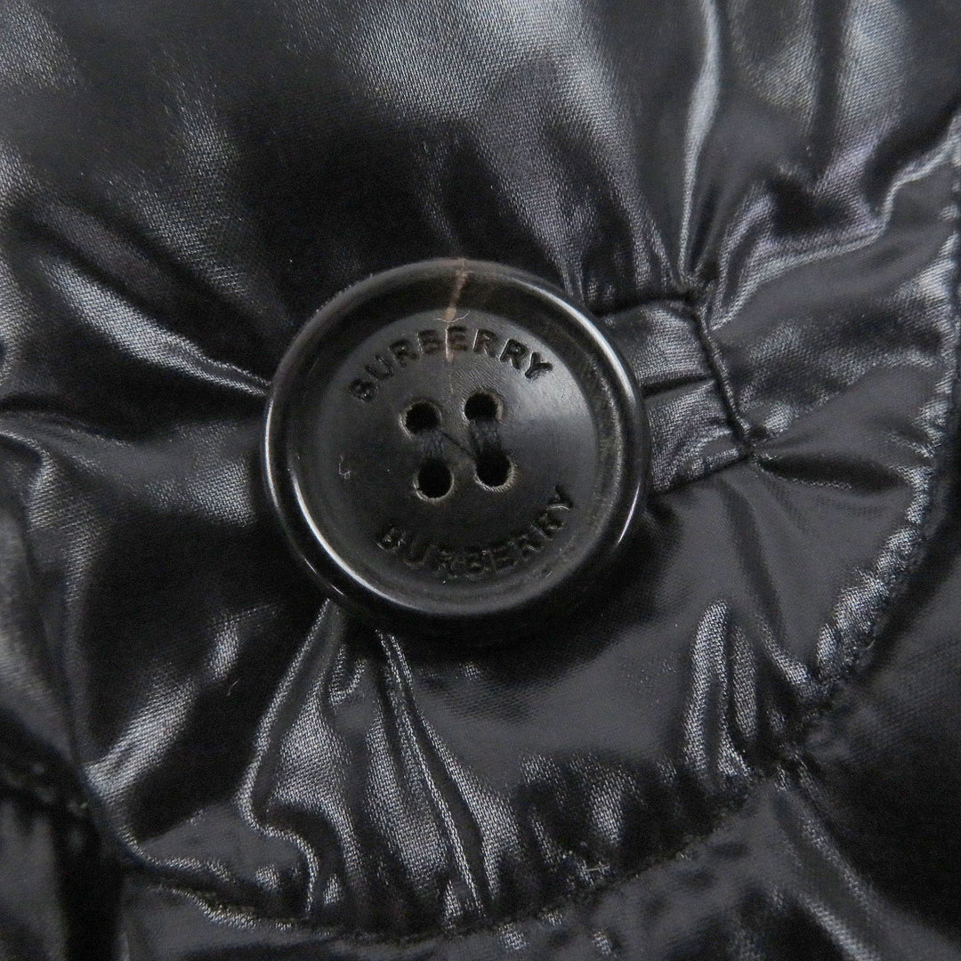 Excellent BURBERRY Jacket Logo buttons, tailored style, padded, quilted. black