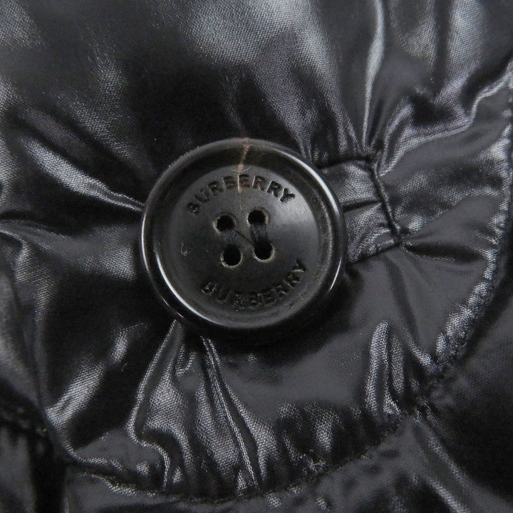 Excellent BURBERRY Jacket Logo buttons, tailored style, padded, quilted. black