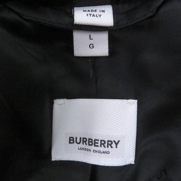 Excellent BURBERRY Jacket Logo buttons, tailored style, padded, quilted. black