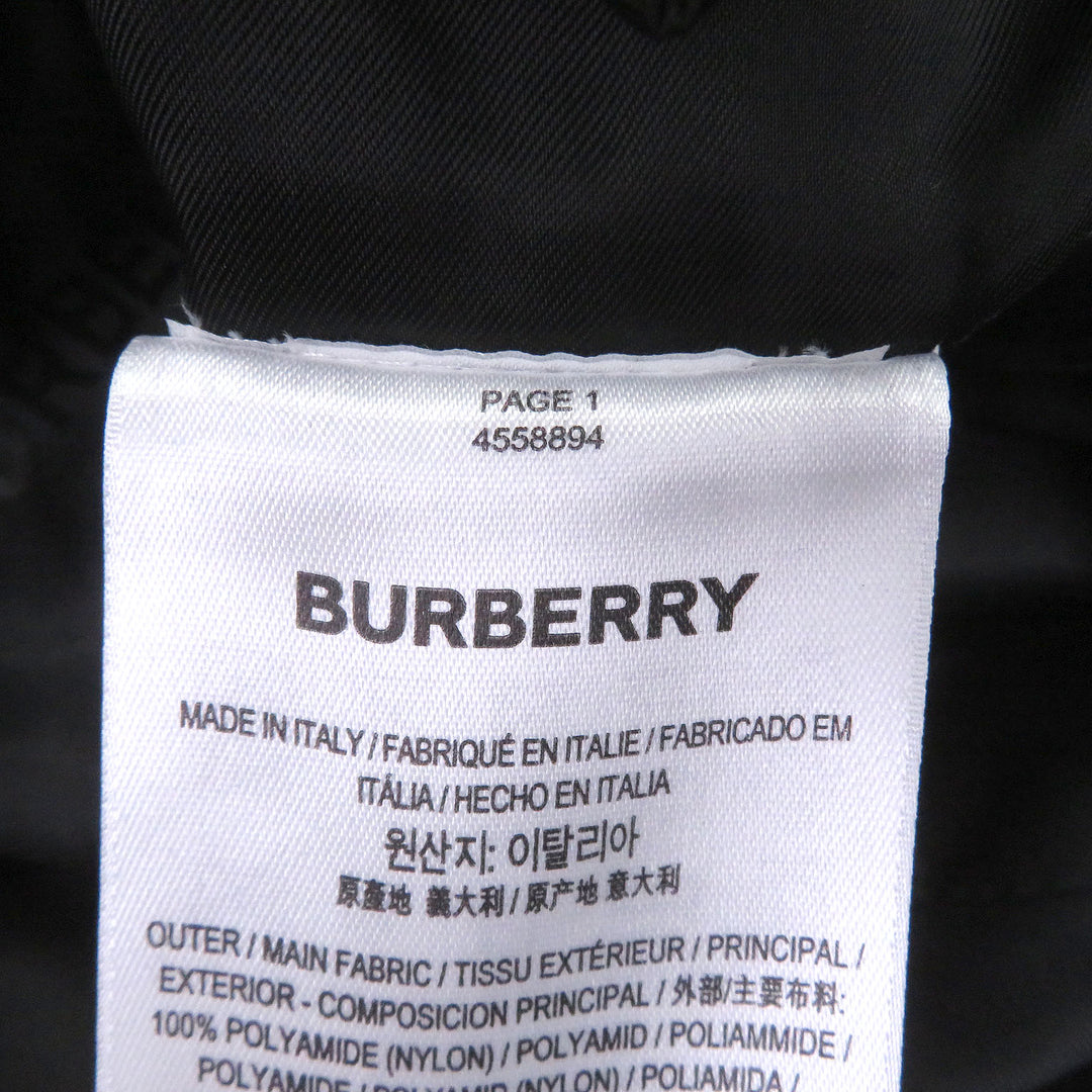 Excellent BURBERRY Jacket Logo buttons, tailored style, padded, quilted. black