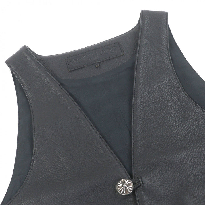 Excellent CHROME HEARTS Best Classic 2B Crossball button scroll label