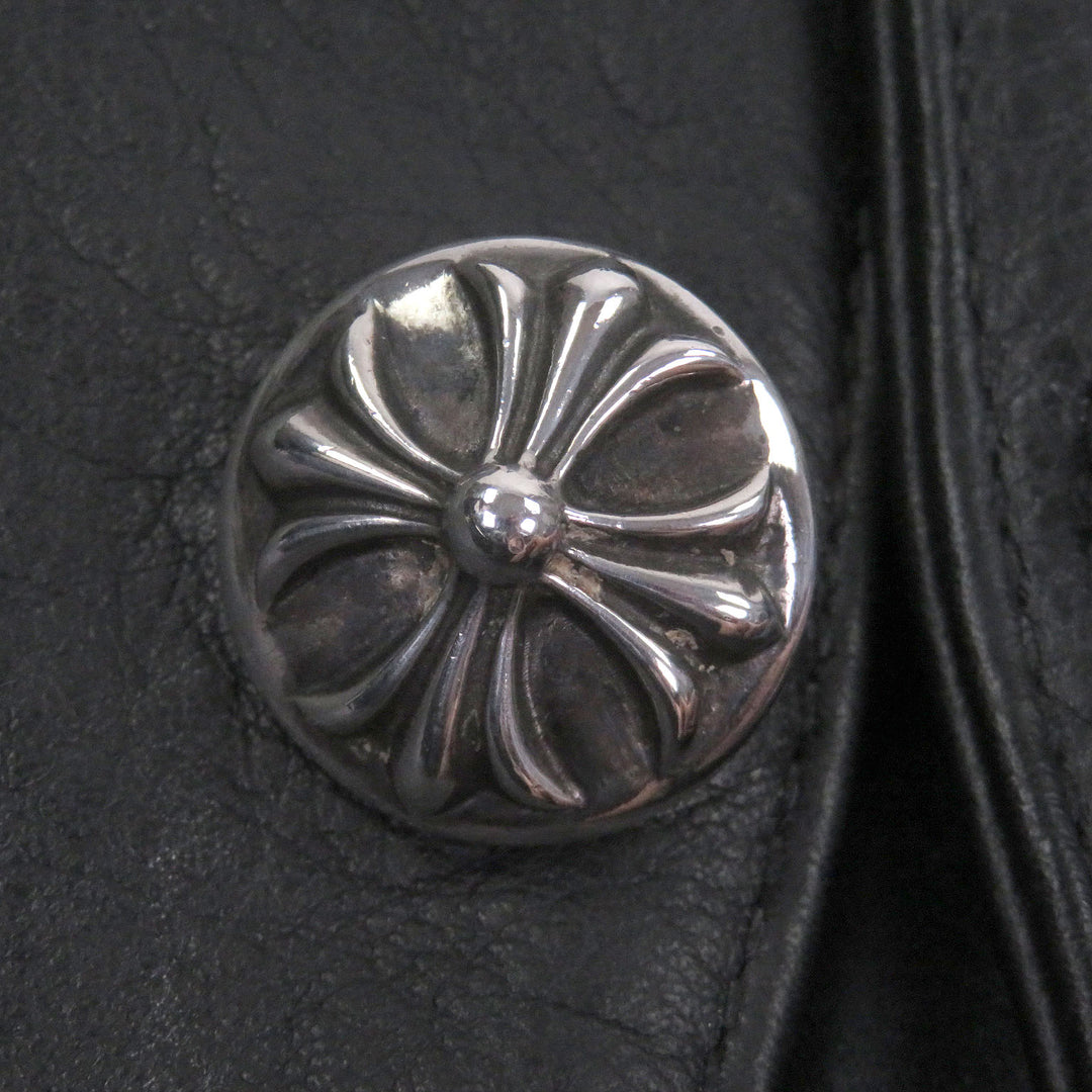 Excellent CHROME HEARTS Best Classic 2B Crossball button scroll label