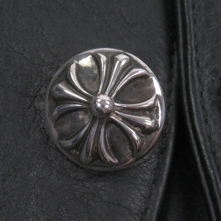 Excellent CHROME HEARTS Best Classic 2B Crossball button scroll label