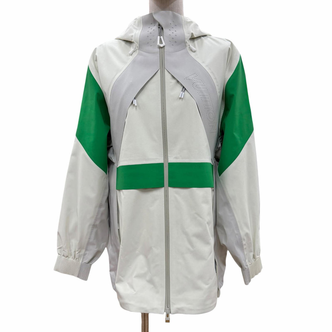 Pristine LOUIS VUITTON Blouson Sporty Cut Out Parka Ivory Women 38 1AIPRX