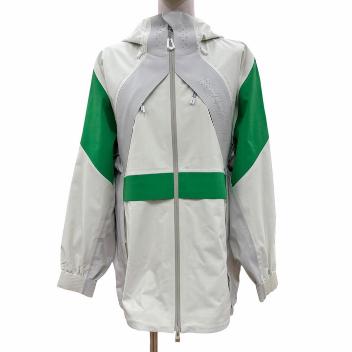 Pristine LOUIS VUITTON Blouson Sporty Cut Out Parka Ivory Women 38 1AIPRX