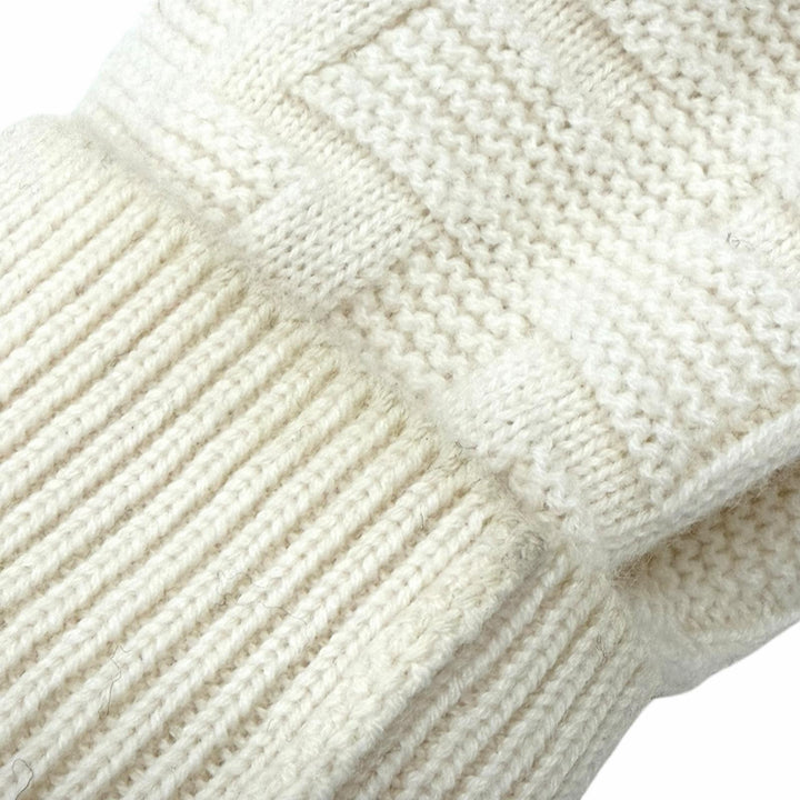 Pristine HERMES knit off white Virgin wool Women 36