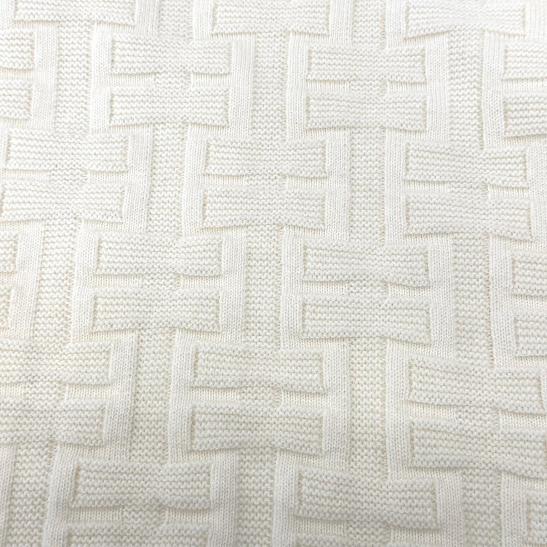 Pristine HERMES knit off white Virgin wool Women 36