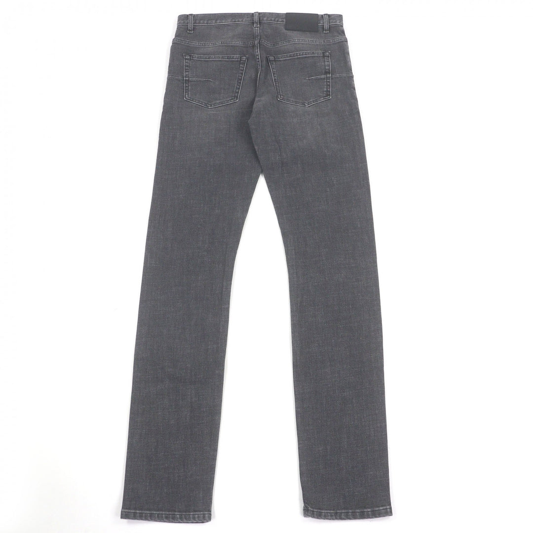 Excellent DIOR Denim pants Logo leather patch gray cotton mens 29