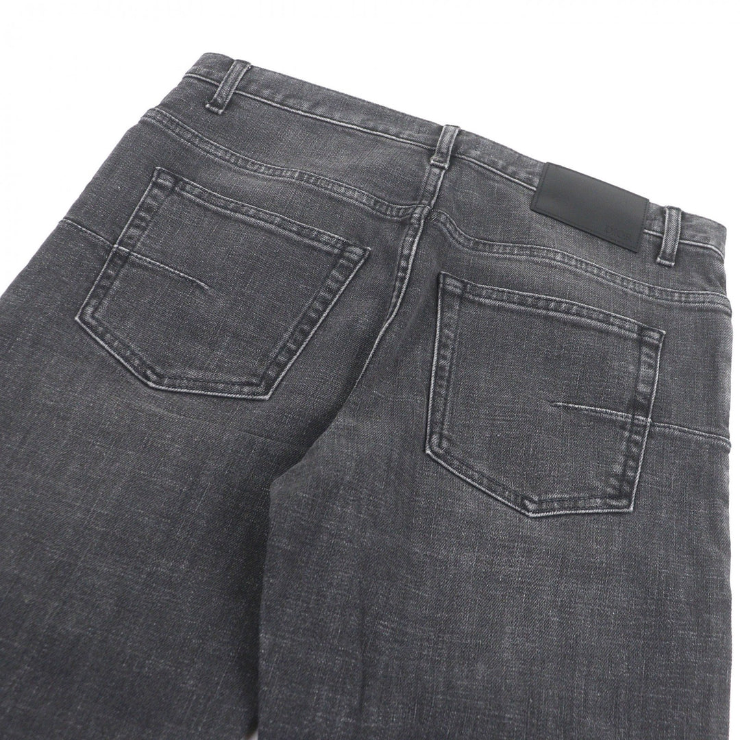 Excellent DIOR Denim pants Logo leather patch gray cotton mens 29