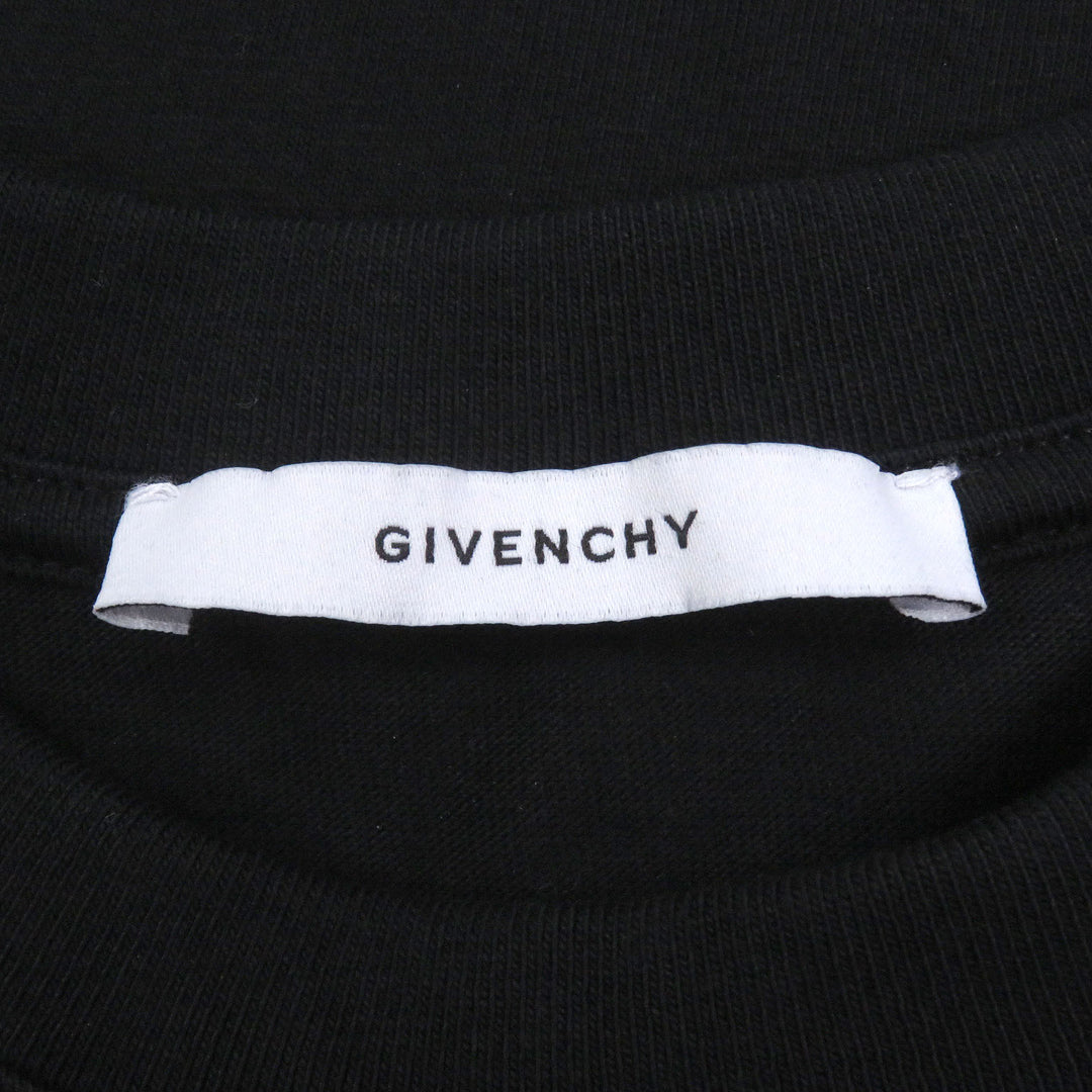 Excellent GIVENCHY Long-sleeved T-shirt Logo print black cotton