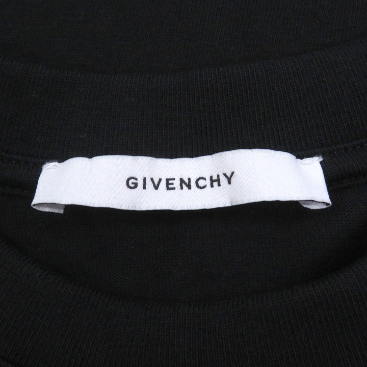 Excellent GIVENCHY Long-sleeved T-shirt Logo print black cotton