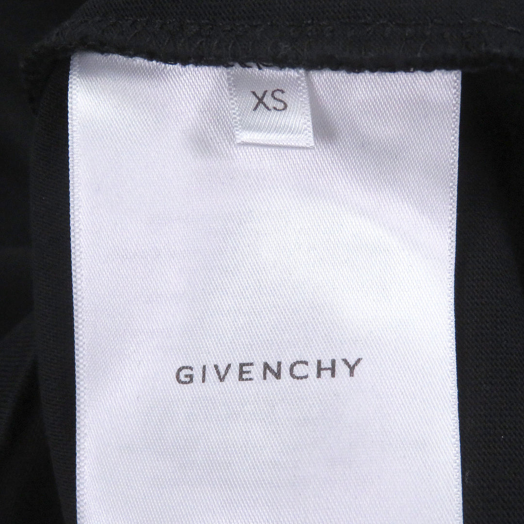 Excellent GIVENCHY Long-sleeved T-shirt Logo print black cotton