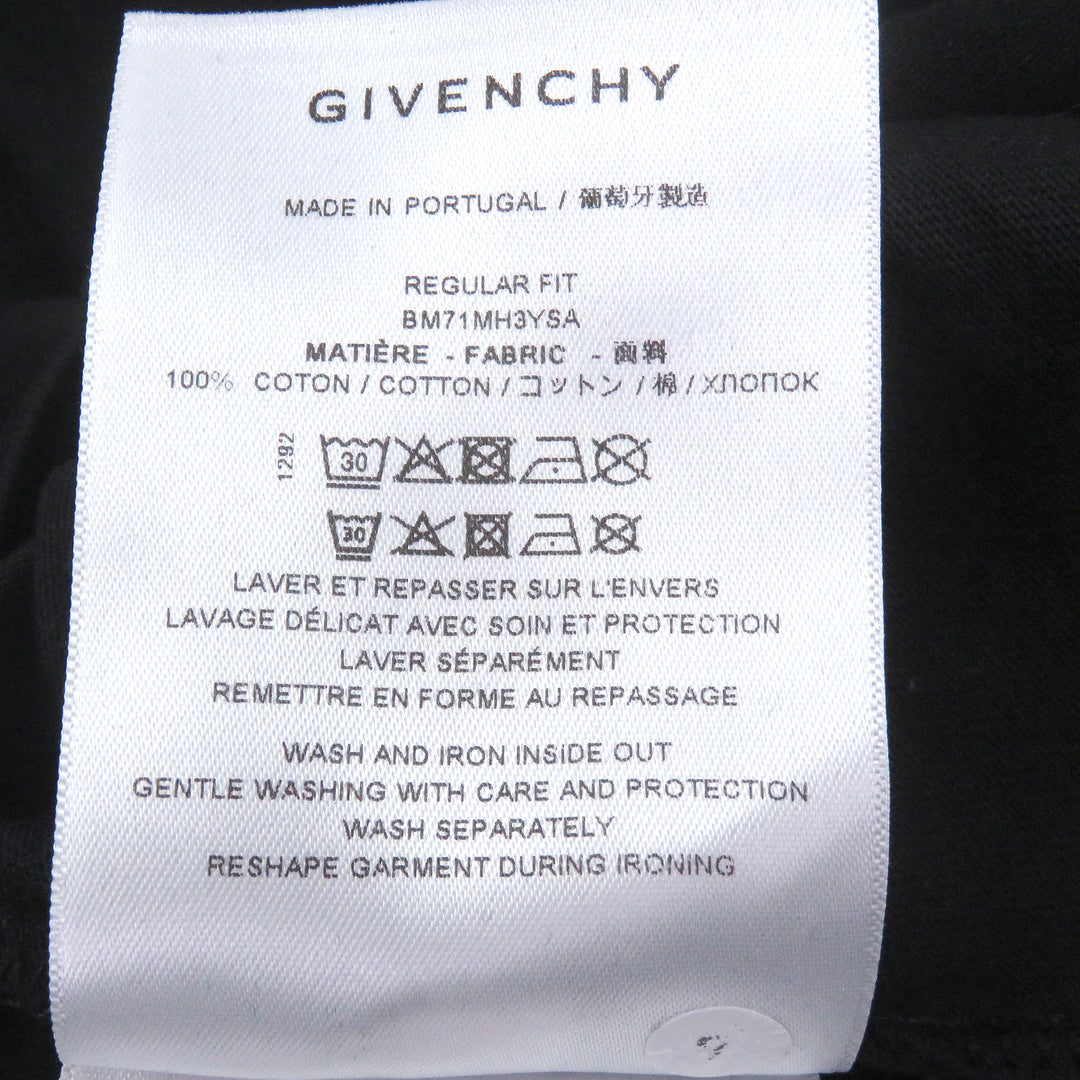 Excellent GIVENCHY Long-sleeved T-shirt Logo print black cotton