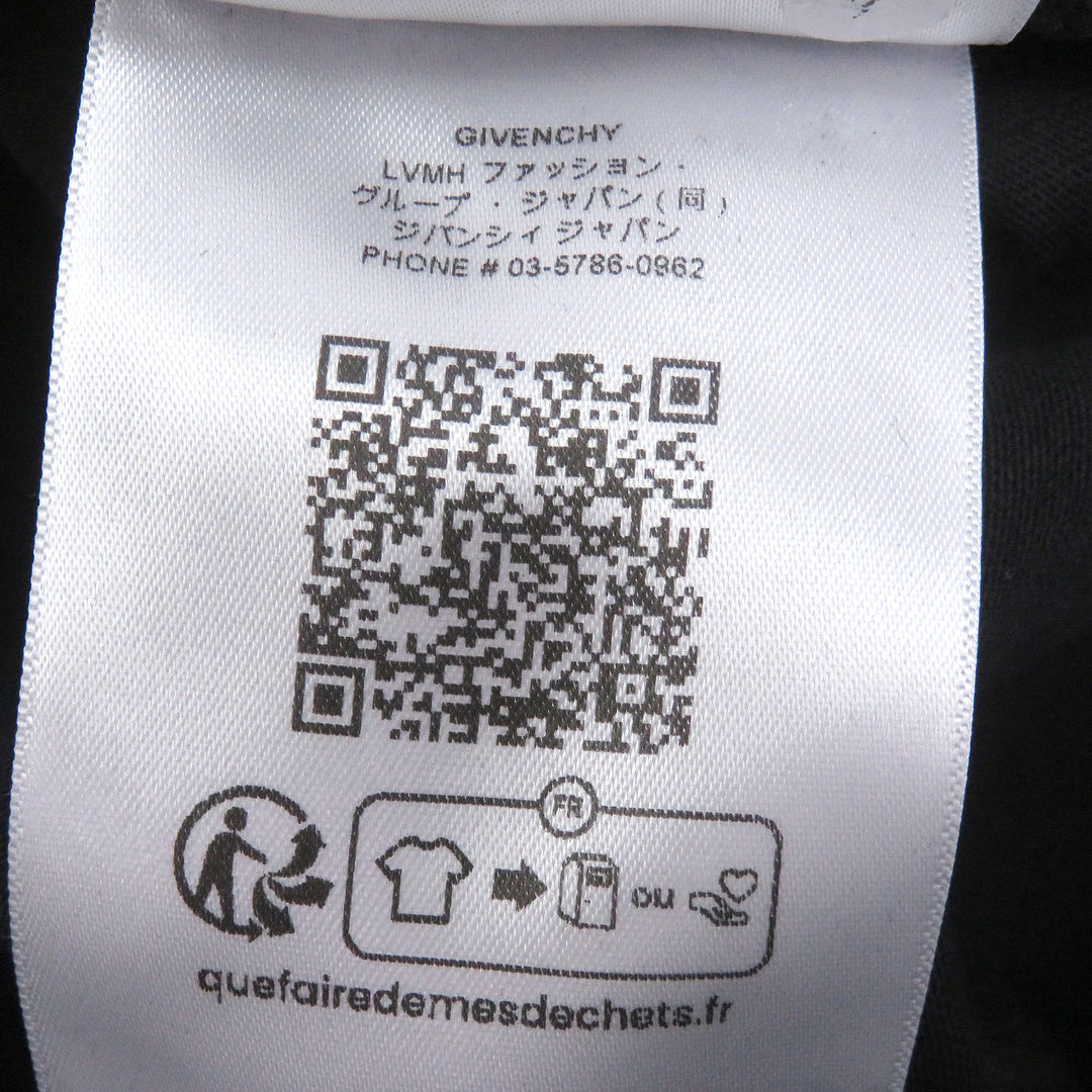 Excellent GIVENCHY Long-sleeved T-shirt Logo print black cotton