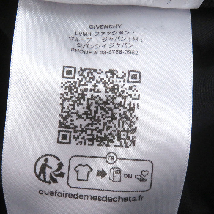 Excellent GIVENCHY Long-sleeved T-shirt Logo print black cotton