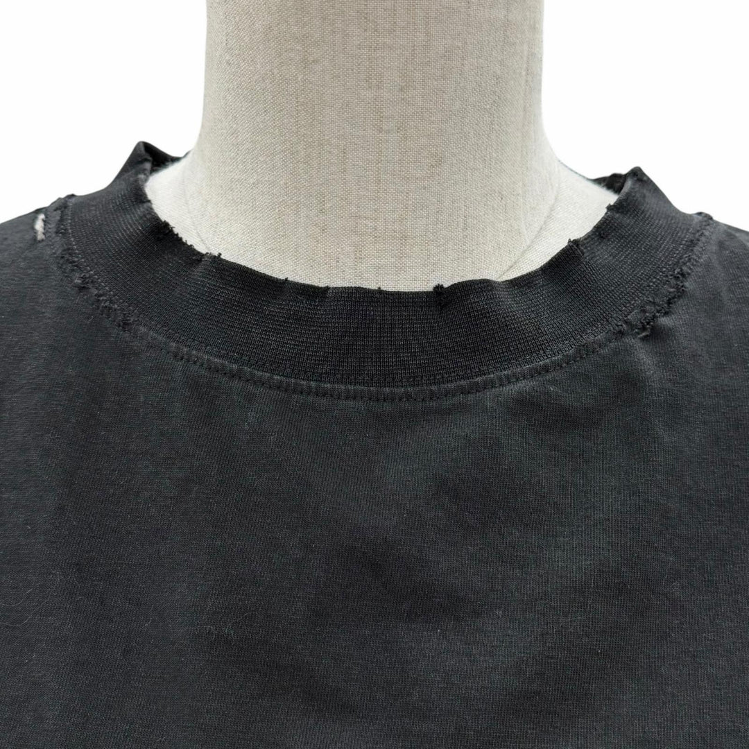 Pristine BALENCIAGA Short sleeve T-shirt black cotton Women XS 826344