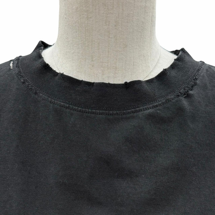 Pristine BALENCIAGA Short sleeve T-shirt black cotton Women XS 826344