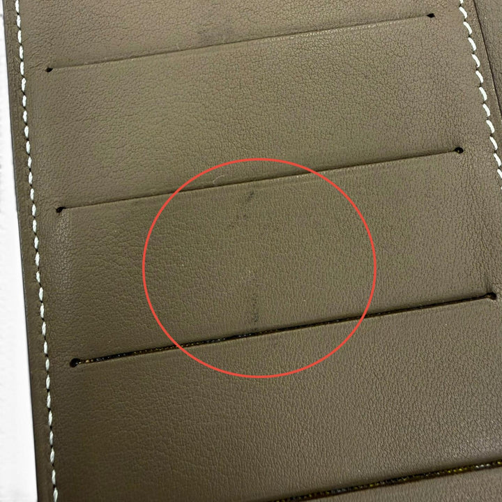 Very Good HERMES Purse Citizen twill long Long wallet leather Women