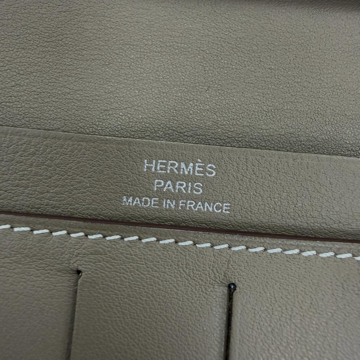 Very Good HERMES Purse Citizen twill long Long wallet leather Women