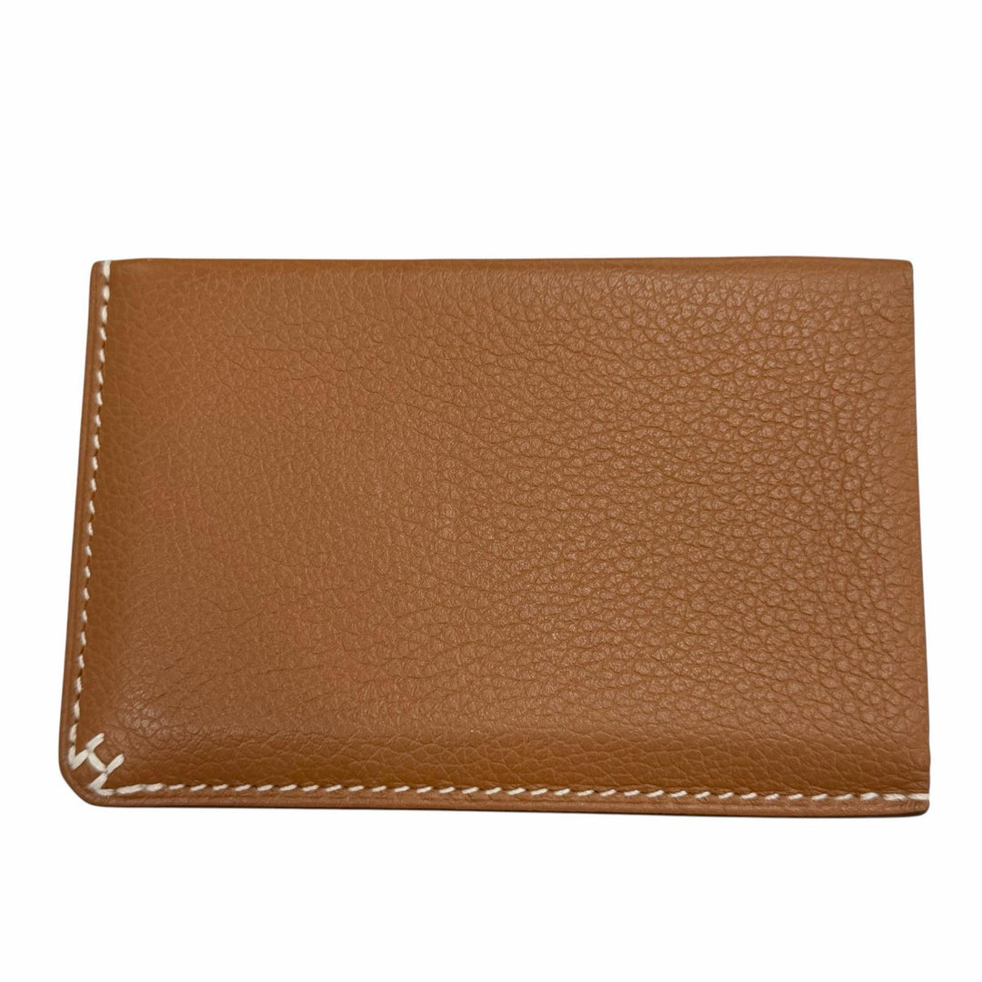 Great HERMES Card Case Hserie Pass Case Card Case leather mens