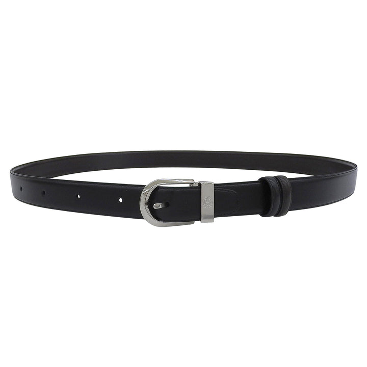 Excellent Dunhill belt reversible black leather mens