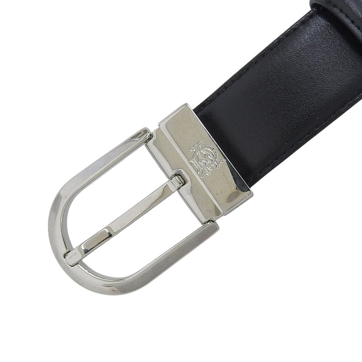 Excellent Dunhill belt reversible black leather mens